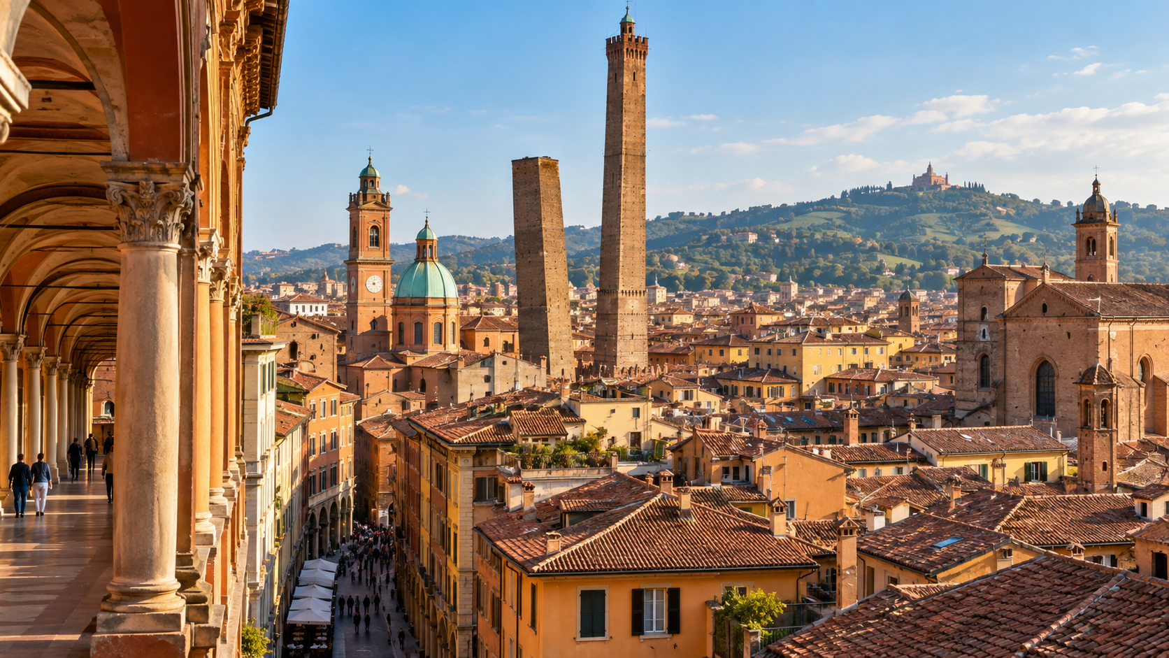 Piazza Maggiore e centro storico di Bologna