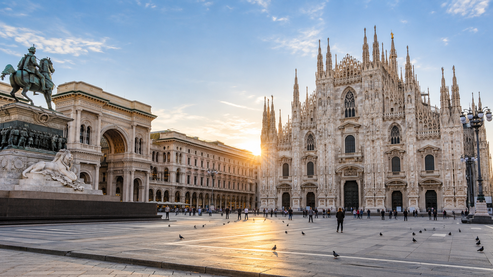 Duomo di Milano e panorama della città